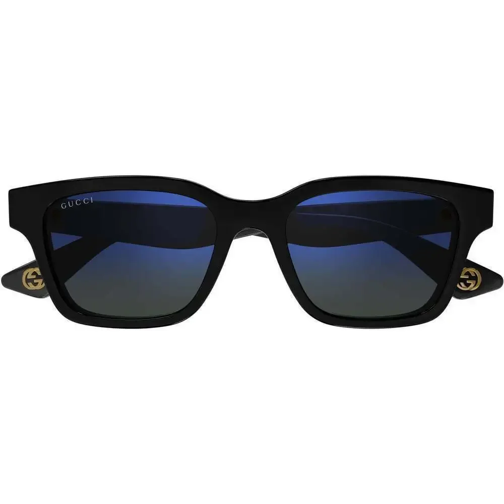 NWT Gucci GG1641SA-003 Black White Square 53mm Sunglasses